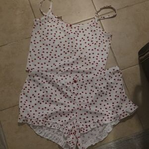 Wild Fable Pink Heart Print Sleepwear